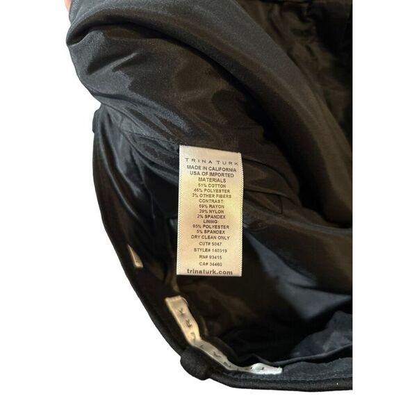 Trina Turk Gold Metallic Pants Pleated Size 2 Disco 70’s Vibes Throwback - Picture 9 of 12